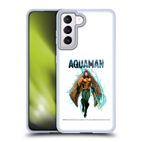 Aquaman Movie Graphics Trident of Atlan 2 Soft Gel Case for Samsung Galaxy S21 5G