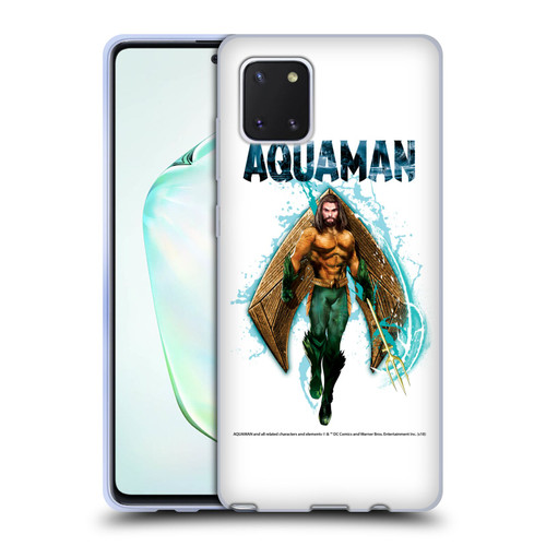 Aquaman Movie Graphics Trident of Atlan 2 Soft Gel Case for Samsung Galaxy Note10 Lite