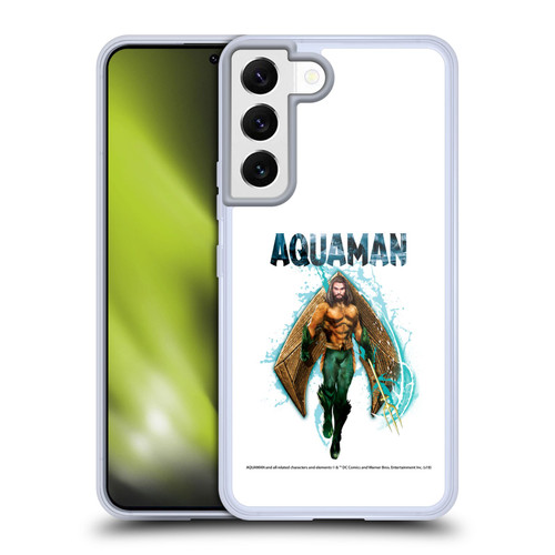 Aquaman Movie Graphics Trident of Atlan 2 Soft Gel Case for Samsung Galaxy S22 5G