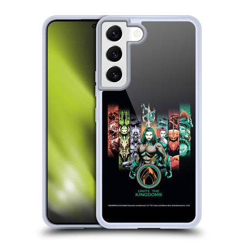 Aquaman Movie Graphics Unite The Kingdoms Soft Gel Case for Samsung Galaxy S22 5G