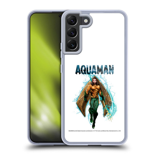 Aquaman Movie Graphics Trident of Atlan 2 Soft Gel Case for Samsung Galaxy S22+ 5G