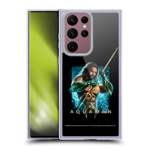 Aquaman Movie Graphics Trident of Atlan 1 Soft Gel Case for Samsung Galaxy S22 Ultra 5G