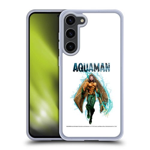 Aquaman Movie Graphics Trident of Atlan 2 Soft Gel Case for Samsung Galaxy S23+ 5G