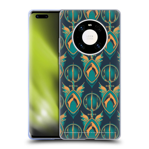 Aquaman Movie Logo Pattern Soft Gel Case for Huawei Mate 40 Pro 5G