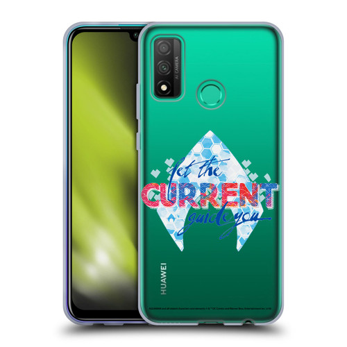 Aquaman Movie Logo Typography Soft Gel Case for Huawei P Smart (2020)