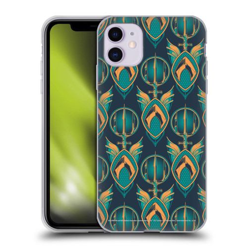 Aquaman Movie Logo Pattern Soft Gel Case for Apple iPhone 11