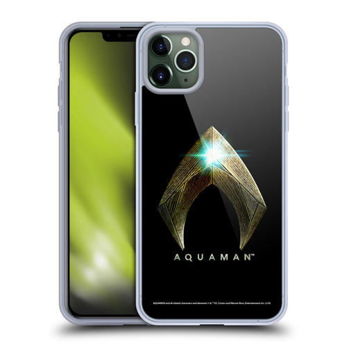 Aquaman Movie Logo Main Black Soft Gel Case for Apple iPhone 11 Pro Max