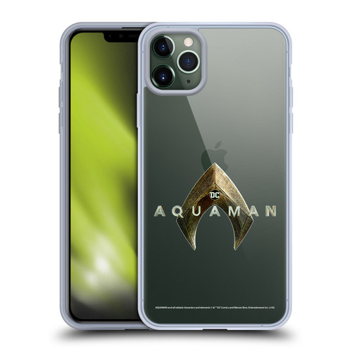 Aquaman Movie Logo Main Soft Gel Case for Apple iPhone 11 Pro Max