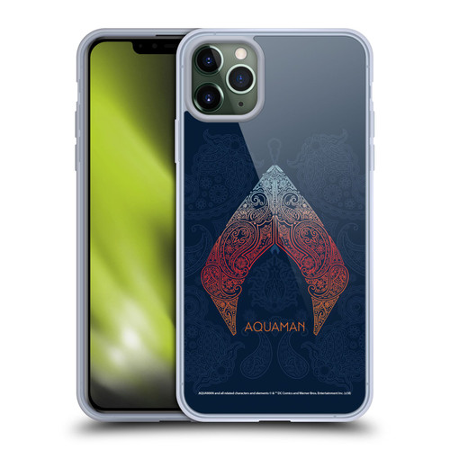 Aquaman Movie Logo Paisley Soft Gel Case for Apple iPhone 11 Pro Max