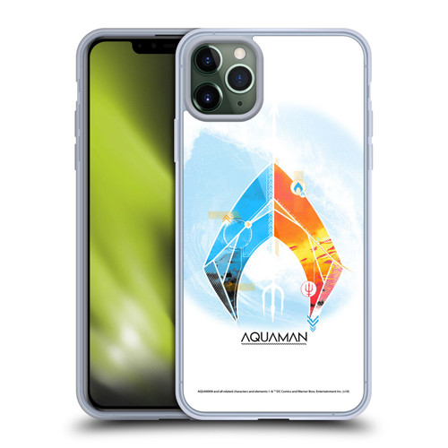 Aquaman Movie Logo Trident of Atlan Soft Gel Case for Apple iPhone 11 Pro Max