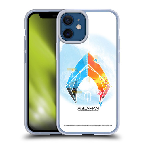 Aquaman Movie Logo Trident of Atlan Soft Gel Case for Apple iPhone 12 Mini