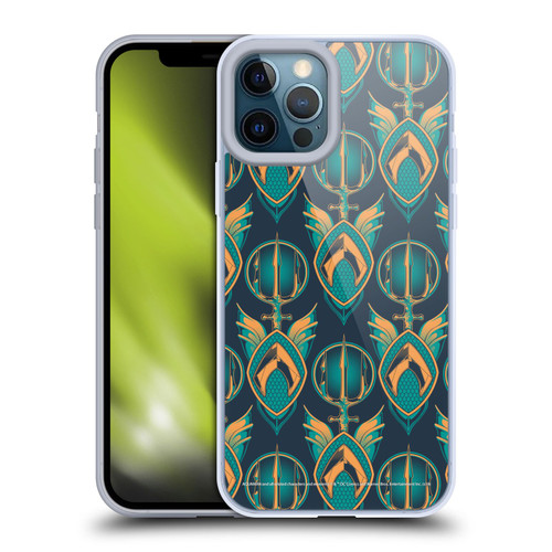 Aquaman Movie Logo Pattern Soft Gel Case for Apple iPhone 12 Pro Max