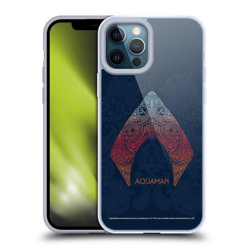 Aquaman Movie Logo Paisley Soft Gel Case for Apple iPhone 12 Pro Max