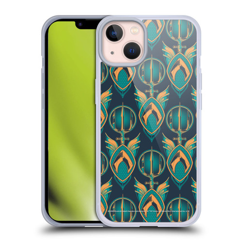 Aquaman Movie Logo Pattern Soft Gel Case for Apple iPhone 13