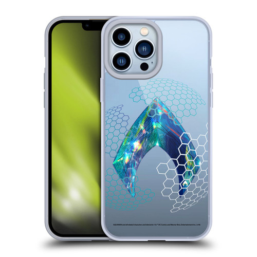 Aquaman Movie Logo Holographic Print Soft Gel Case for Apple iPhone 13 Pro Max