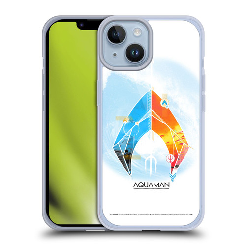 Aquaman Movie Logo Trident of Atlan Soft Gel Case for Apple iPhone 14