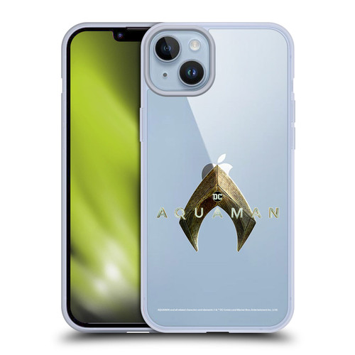 Aquaman Movie Logo Main Soft Gel Case for Apple iPhone 14 Plus