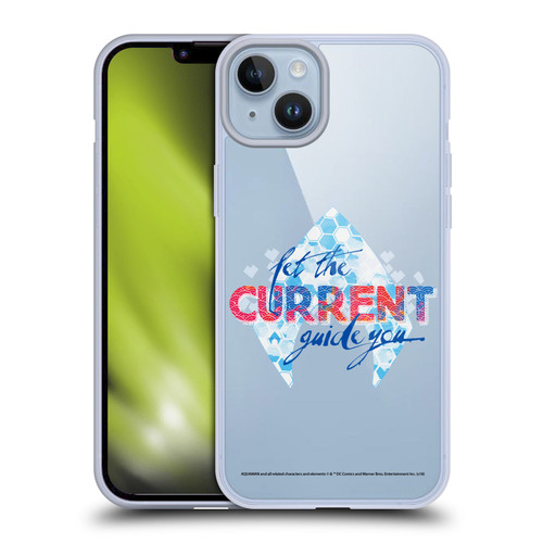 Aquaman Movie Logo Typography Soft Gel Case for Apple iPhone 14 Plus
