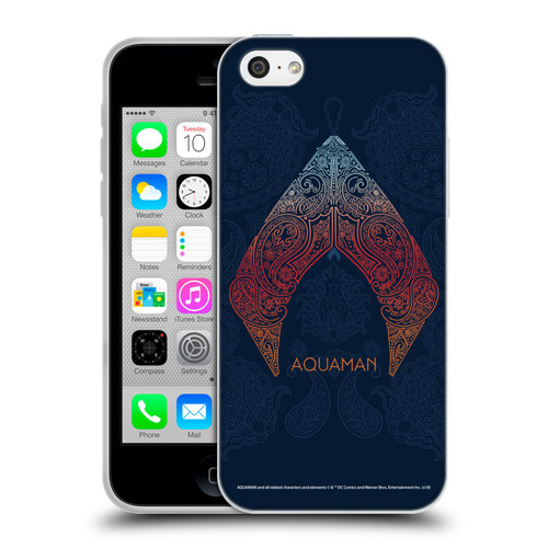 Aquaman Movie Logo Paisley Soft Gel Case for Apple iPhone 5c