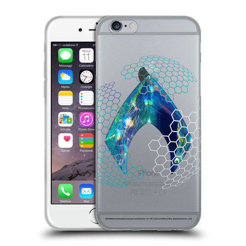 Aquaman Movie Logo Holographic Print Soft Gel Case for Apple iPhone 6 / iPhone 6s