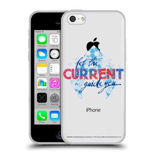 Aquaman Movie Logo Typography Soft Gel Case for Apple iPhone 5c