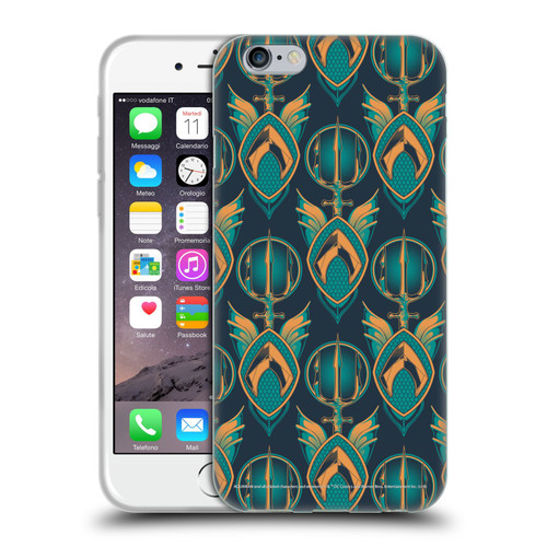 Aquaman Movie Logo Pattern Soft Gel Case for Apple iPhone 6 / iPhone 6s