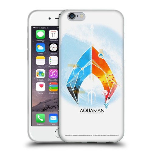 Aquaman Movie Logo Trident of Atlan Soft Gel Case for Apple iPhone 6 / iPhone 6s