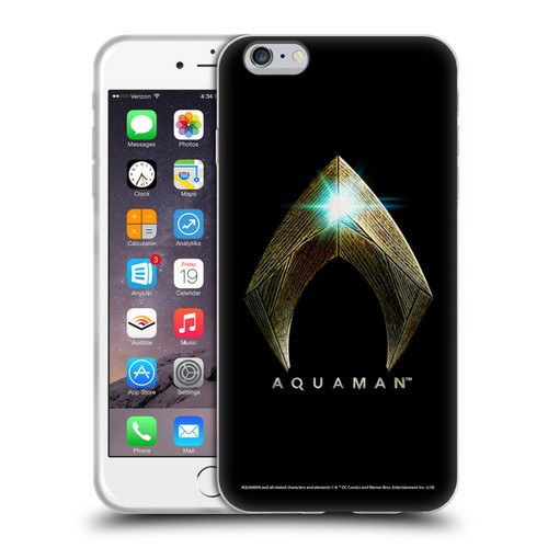 Aquaman Movie Logo Main Black Soft Gel Case for Apple iPhone 6 Plus / iPhone 6s Plus