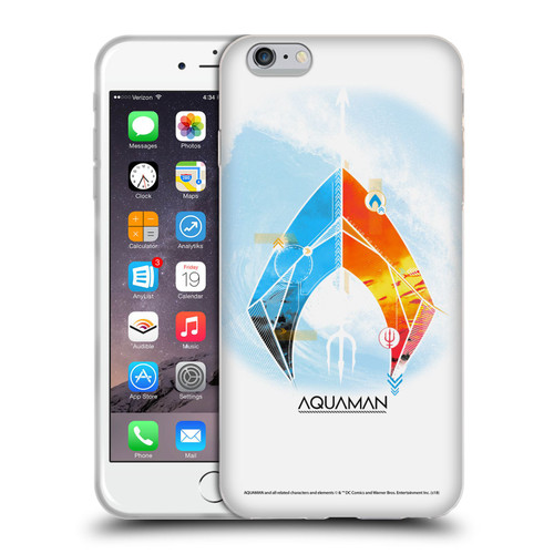 Aquaman Movie Logo Trident of Atlan Soft Gel Case for Apple iPhone 6 Plus / iPhone 6s Plus