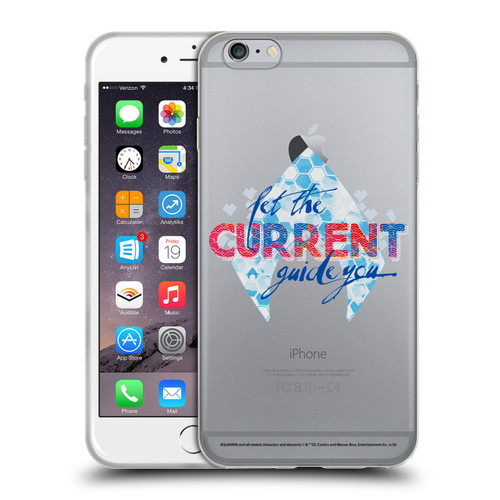 Aquaman Movie Logo Typography Soft Gel Case for Apple iPhone 6 Plus / iPhone 6s Plus