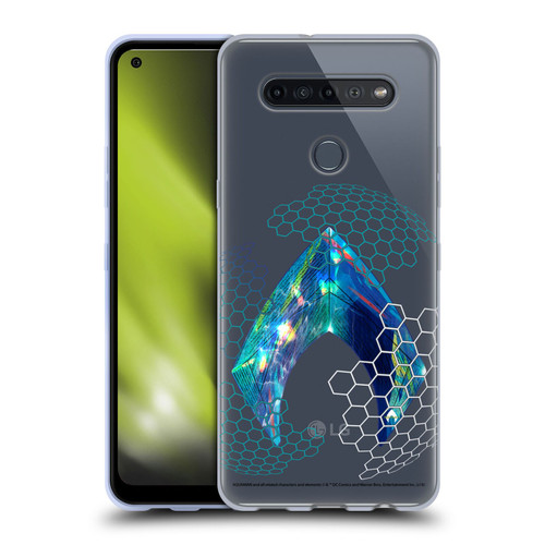 Aquaman Movie Logo Holographic Print Soft Gel Case for LG K51S