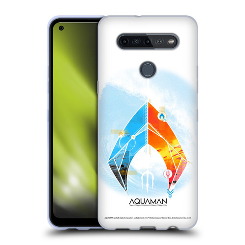 Aquaman Movie Logo Trident of Atlan Soft Gel Case for LG K51S