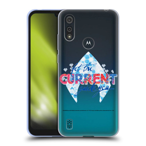 Aquaman Movie Logo Typography Soft Gel Case for Motorola Moto E6s (2020)