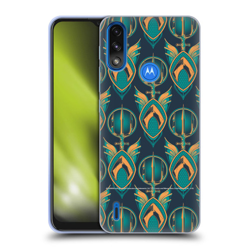 Aquaman Movie Logo Pattern Soft Gel Case for Motorola Moto E7 Power / Moto E7i Power