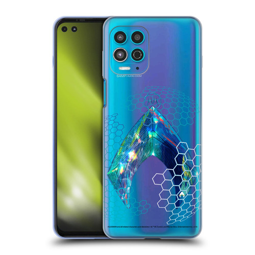 Aquaman Movie Logo Holographic Print Soft Gel Case for Motorola Moto G100