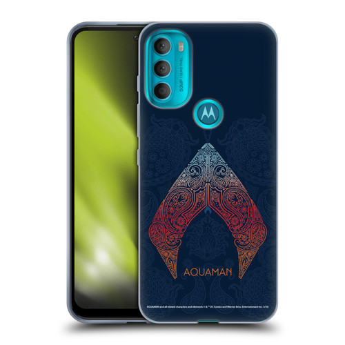 Aquaman Movie Logo Paisley Soft Gel Case for Motorola Moto G71 5G