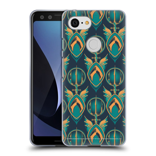 Aquaman Movie Logo Pattern Soft Gel Case for Google Pixel 3