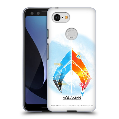 Aquaman Movie Logo Trident of Atlan Soft Gel Case for Google Pixel 3