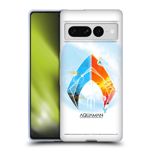 Aquaman Movie Logo Trident of Atlan Soft Gel Case for Google Pixel 7 Pro