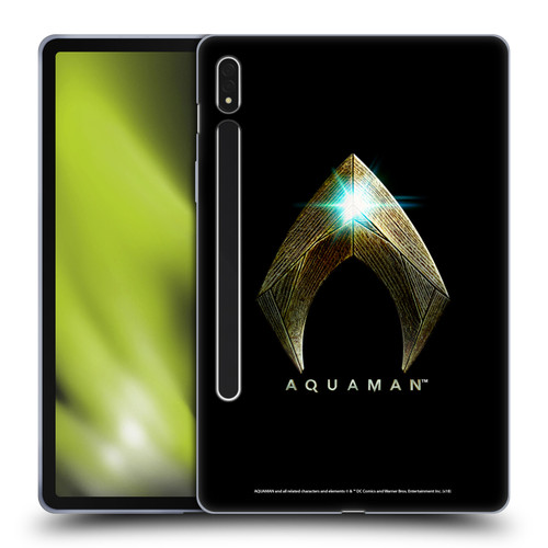 Aquaman Movie Logo Main Black Soft Gel Case for Samsung Galaxy Tab S8