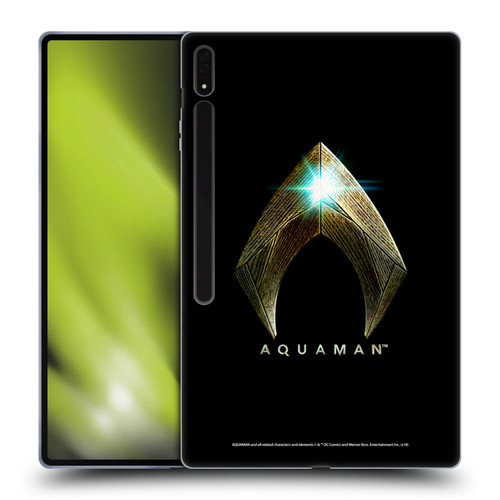 Aquaman Movie Logo Main Black Soft Gel Case for Samsung Galaxy Tab S8 Ultra