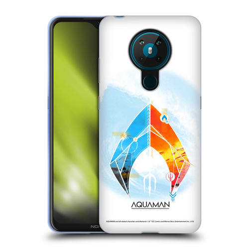 Aquaman Movie Logo Trident of Atlan Soft Gel Case for Nokia 5.3