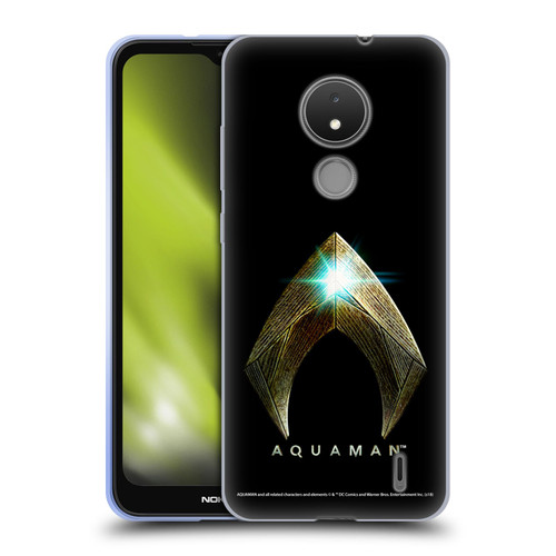 Aquaman Movie Logo Main Black Soft Gel Case for Nokia C21