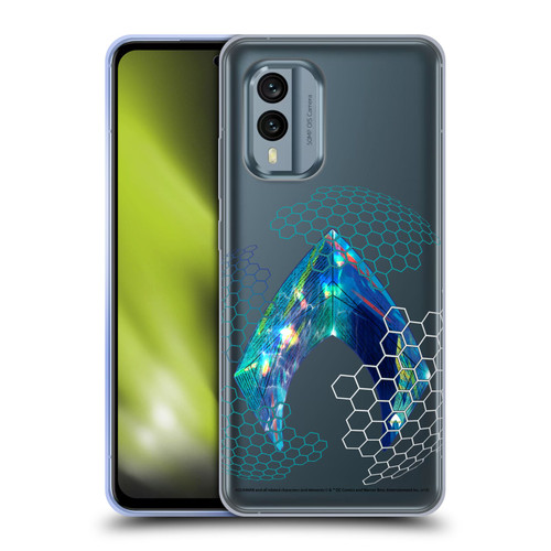 Aquaman Movie Logo Holographic Print Soft Gel Case for Nokia X30