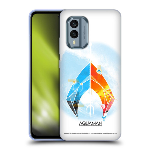 Aquaman Movie Logo Trident of Atlan Soft Gel Case for Nokia X30