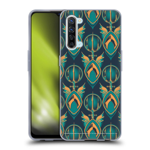Aquaman Movie Logo Pattern Soft Gel Case for OPPO Find X2 Lite 5G