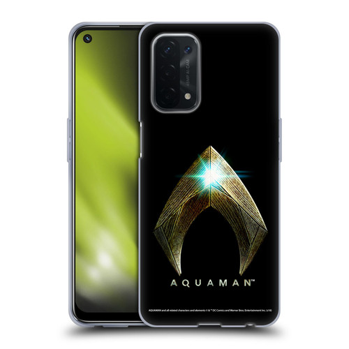 Aquaman Movie Logo Main Black Soft Gel Case for OPPO A54 5G