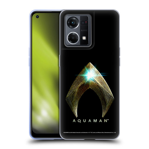 Aquaman Movie Logo Main Black Soft Gel Case for OPPO Reno8 4G