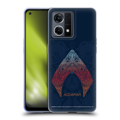 Aquaman Movie Logo Paisley Soft Gel Case for OPPO Reno8 4G