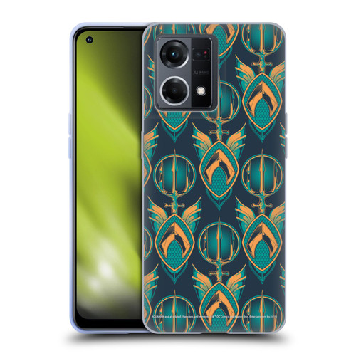 Aquaman Movie Logo Pattern Soft Gel Case for OPPO Reno8 4G